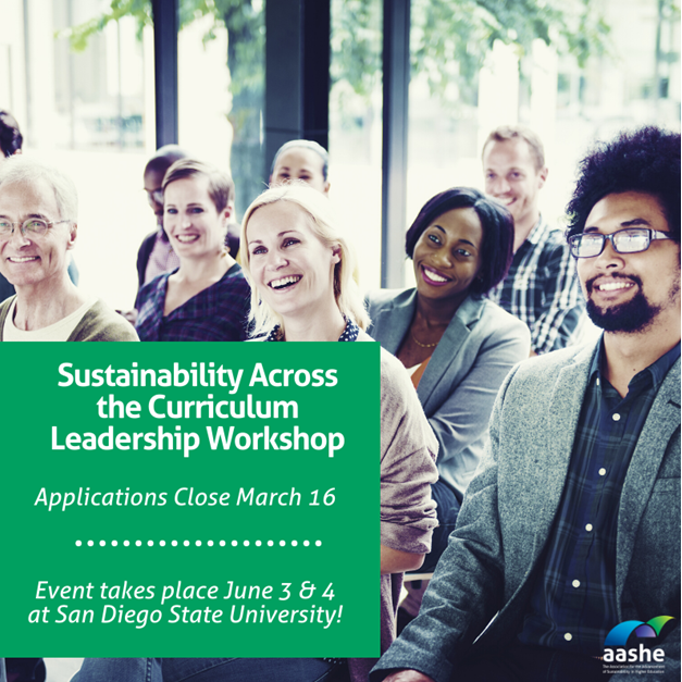 AASHE Sustainability Curriculum Workshop flyer