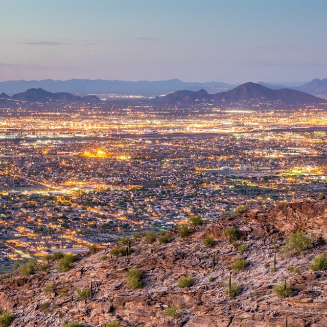 Phoenix valley viewed from above