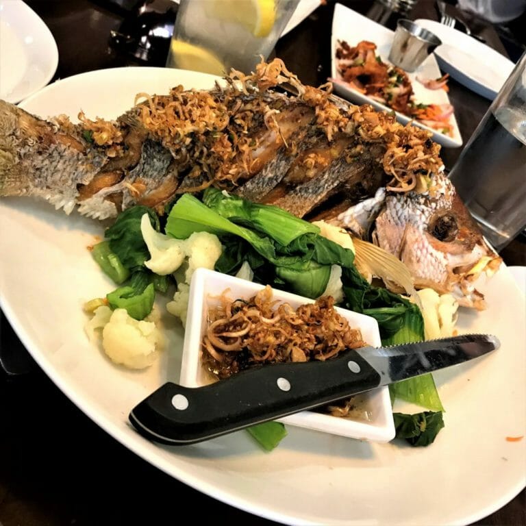 Thai style fish entree