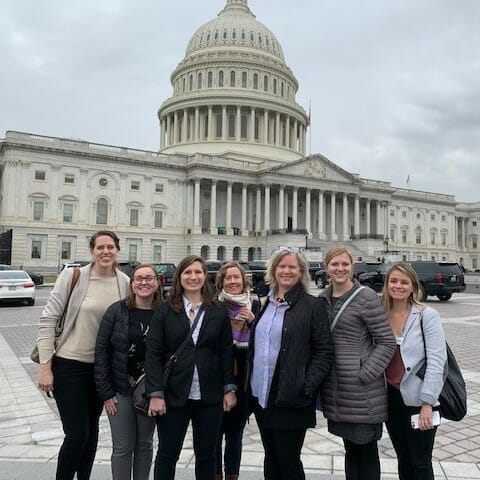 Food policy students visiting Capitol in Washington, DC