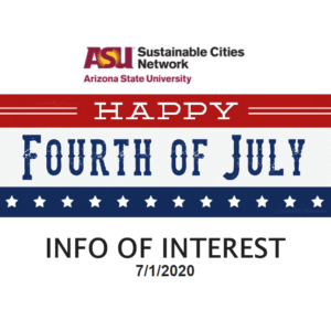 Info of Interest emailer intro with "Happy Fourth of July"