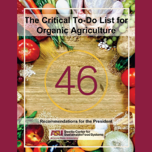 Critical To-Do List for Organic Agriculture report cover