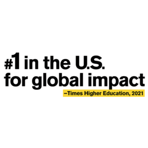 ASU is #1 in the US for global impact.